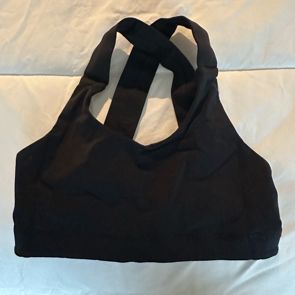 Lululemon Black Yoga CrissCross Sports Bra